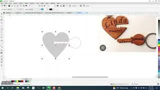 Corel Draw Tips & Tricks Heart and Key Key Chain