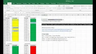 Excel Magic Trick 1448: Conditional Formatting Formulas: Cell References To “Jump” To Next Template