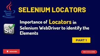 selenium tutorial for beginners | locators in selenium webdriver | Selenium Locators | Part 1