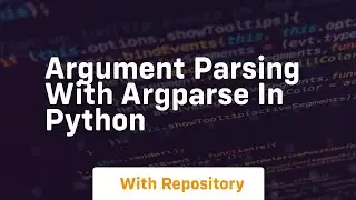 argument parsing with argparse in python