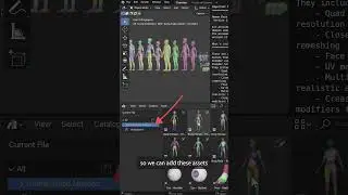How to get free human base meshes in Blender #b3d #blender3d #3d
