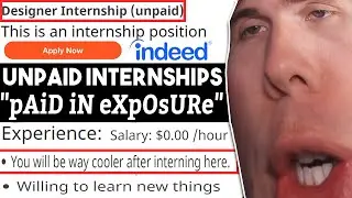 GARBAGE PROGRAMMING JOBS - pAiD iN eXpOsUrE (Unpaid Internships) | #grindreel #volunteership