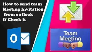 How to send team Meeting Invitation from Outlook 2016 | Technotubebd