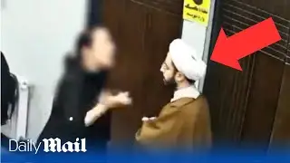 Brave Iranian woman confronts cleric who tried to report her for not wearing a veil