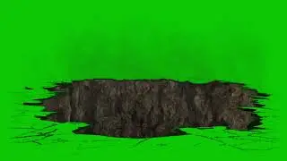 Ground Destruction Green Screen 4K | Free to use !