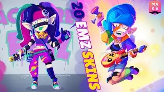 Amazing 20 EMZ Skins In Supercell Make | Brawl Stars
