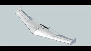 1500mm Flying Wing designed in Google Sketchup and how to create PDF plans from Sketchup