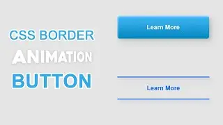 How To Make CSS Border Animation Button | Hover Effects