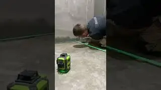Установка маяка пол санузел