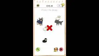 Brain Test All Star Level 85 Protect the sheep!