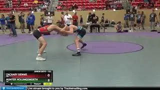 132 Lbs Champ. Round 1 - Zachary Dennis, MO Vs Hunter Hollingsworth, OK 301c