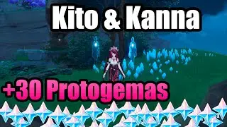 QUEST de KITO y KINA 👻 ISLA TSURUMI || Genshin Impact 2.2