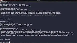 {ASMR} Building DotNetCore Project Structure