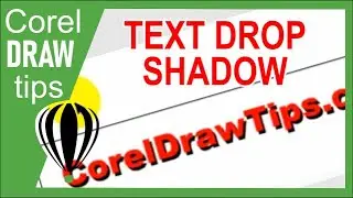 Text Drop Shadow in CorelDraw