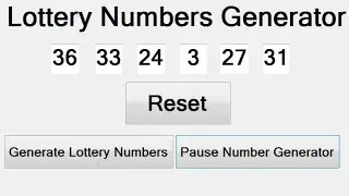 Visual C++ Tutorial of How to Create A Lottery Numbers Generator