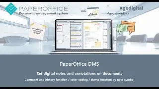 How to CREATE NOTES on documents | Comments and symbols | PaperOffice Document Management System