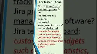 Jira Software-Jira Tester Tutorial-Jira Software How To Use-Jira Test Dashboard-Jira Test Tickets