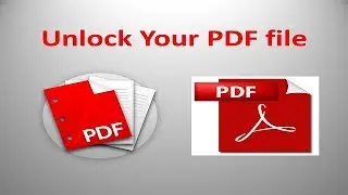 Unlock PDF files - How to remove password from PDF file.