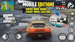 🔥GTA 5 Mobile Edition with Luxuray House Mobile Graphics Modpack | gta sa android | 2025