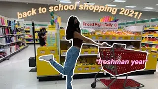 back to school supplies shopping + haul 2021 *freshman year* -
