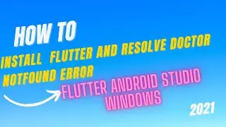 How to install Flutter and Resolve Doctor Found Issues