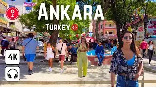 ANKARA - Türkiye 🇹🇷 Kızılay Walking Tour 4K | Street Walk | City Tour