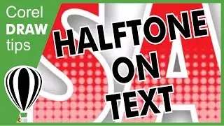 Halftone on text in CorelDRAW