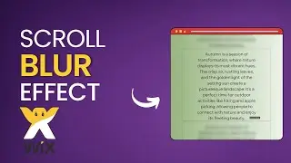 How to create a scroll blur effect on text in Wix Studio