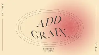 How to add grain in Photoshop | non destroying retro grain tutorial