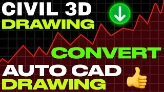 Civil 3D Drawing Convert ✅ to Auto CAD Drawing #Civil3D #autocad