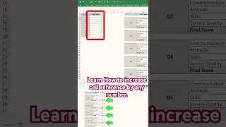 Learn how to increase cell reference by any number in Excel