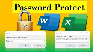 How to Password protect Excel spreadsheet from copying or editing|Encrypt Excel file|