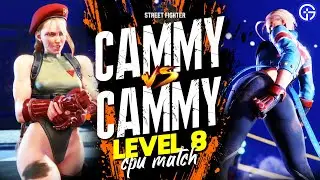 Street Fighter 6: Classic Cammy Vs New Cammy - Level 8 CPU Match #sf6 #streetfighter6