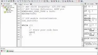 ADC programming using Code Vision AVR