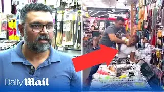 I didnt choke her!: Shopkeeper reacts to backlash of attacking customer after attempted theft