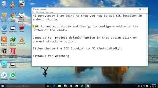 How to add SDK location in android studio