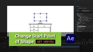 How to change the start position of a shape to set first vertex in After Effects | #tutorial