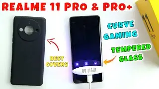 Realme 11 Pro Plus Best UV Tempered Glass & Back Covers | Curved Glass | Best Screen Protector 🔥