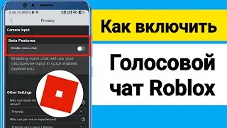 Как включить голосовой чат в Roblox 2024? Новое обновление