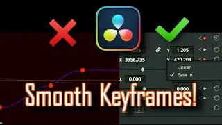 The SECRET for Smooth Keyframes / 1min Tutorials / DaVinci Resolve