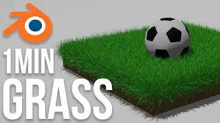 Blender 3D - Create Grass in Blender in 1 Minute | Beginner Tutorial