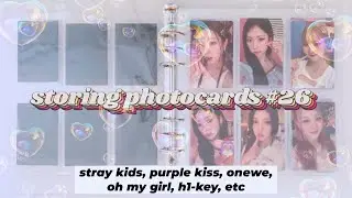 Storing Photocards #26 (purple kiss, stray kids, onewe, h1-key, etc)