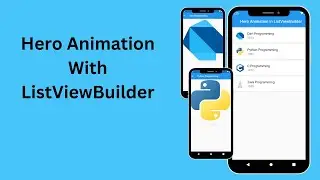 Hero Widget Flutter || Hero Animation Flutter || Hero Animation with ListView Builder