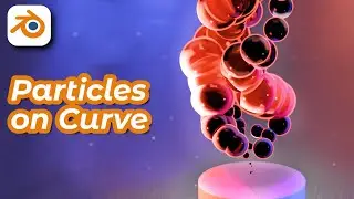 Animating Particles on a Curve Made Easy in Blender | Geo Nodes Tutorial