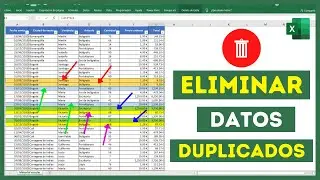 🔴Cómo ELIMINAR FILAS DUPLICADOS en Excel🤔(quitar DATOS DUPLICADOS en Excel)