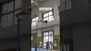 Might be my favourite Tkatchev connection ever🤔 #gymnastics #thenvsnow #highbar #transformation