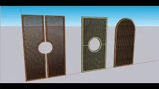 SketchUp Tutorial - Creating a Wooden Partition for Interior Design