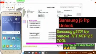 Samsung j5 frp lock remove free tool zero knox removal tool v.1.6 #samsungg570ffrpbypass