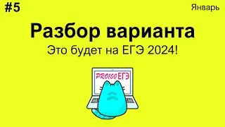 #5 Разбор варианта по информатике уровня РЕАЛЬНОГО ЕГЭ | Январский вариант