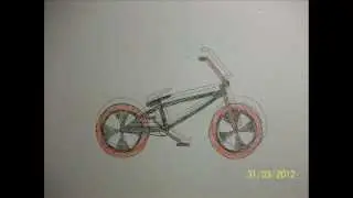 drawing a BMX step by step in 1 minute